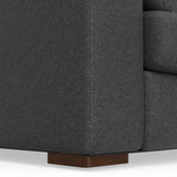 Charlie Sofa in 100% Recycled Polyester Tightly Woven Performance Fabric, Pebble Grey,
