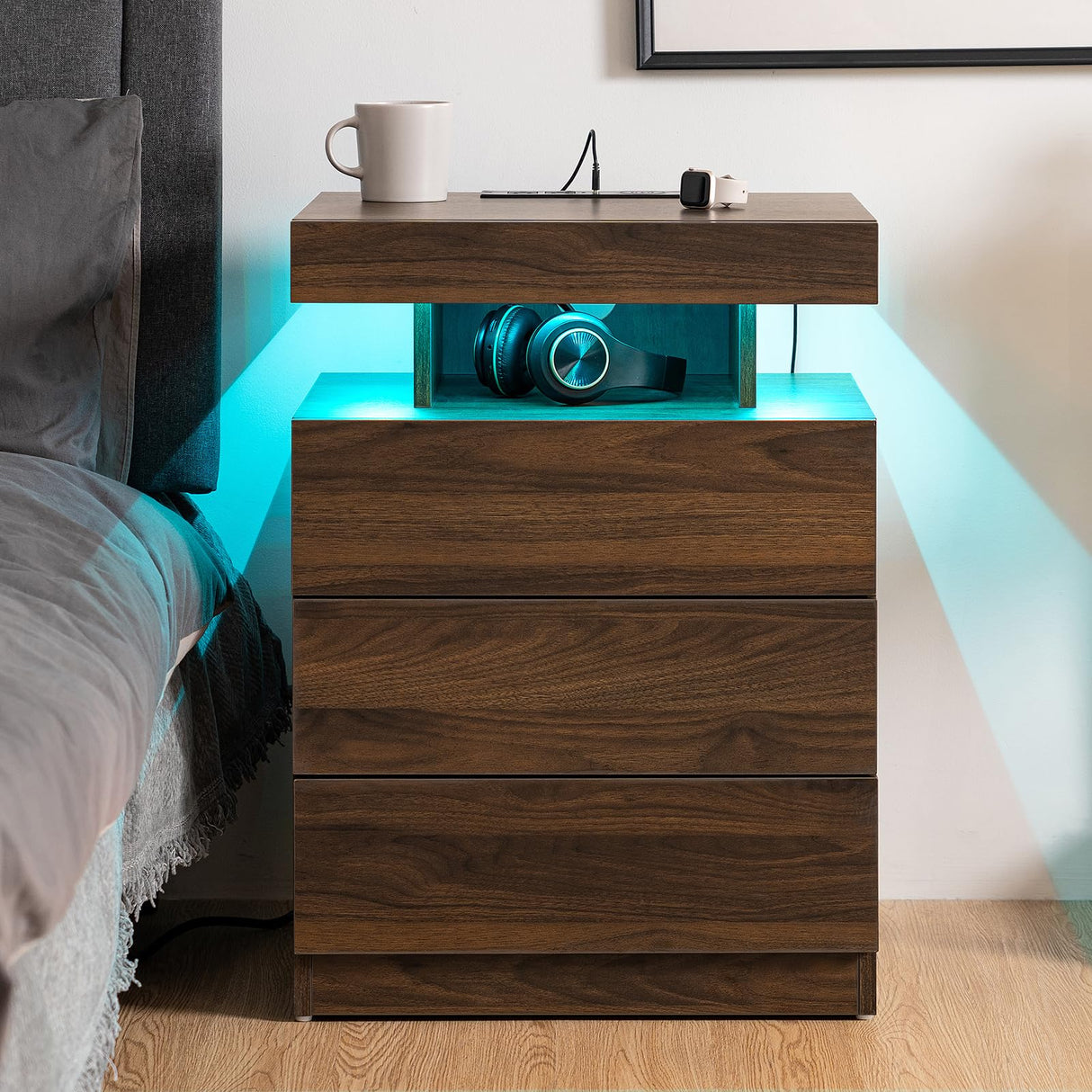 Rustic Brown Nightstand