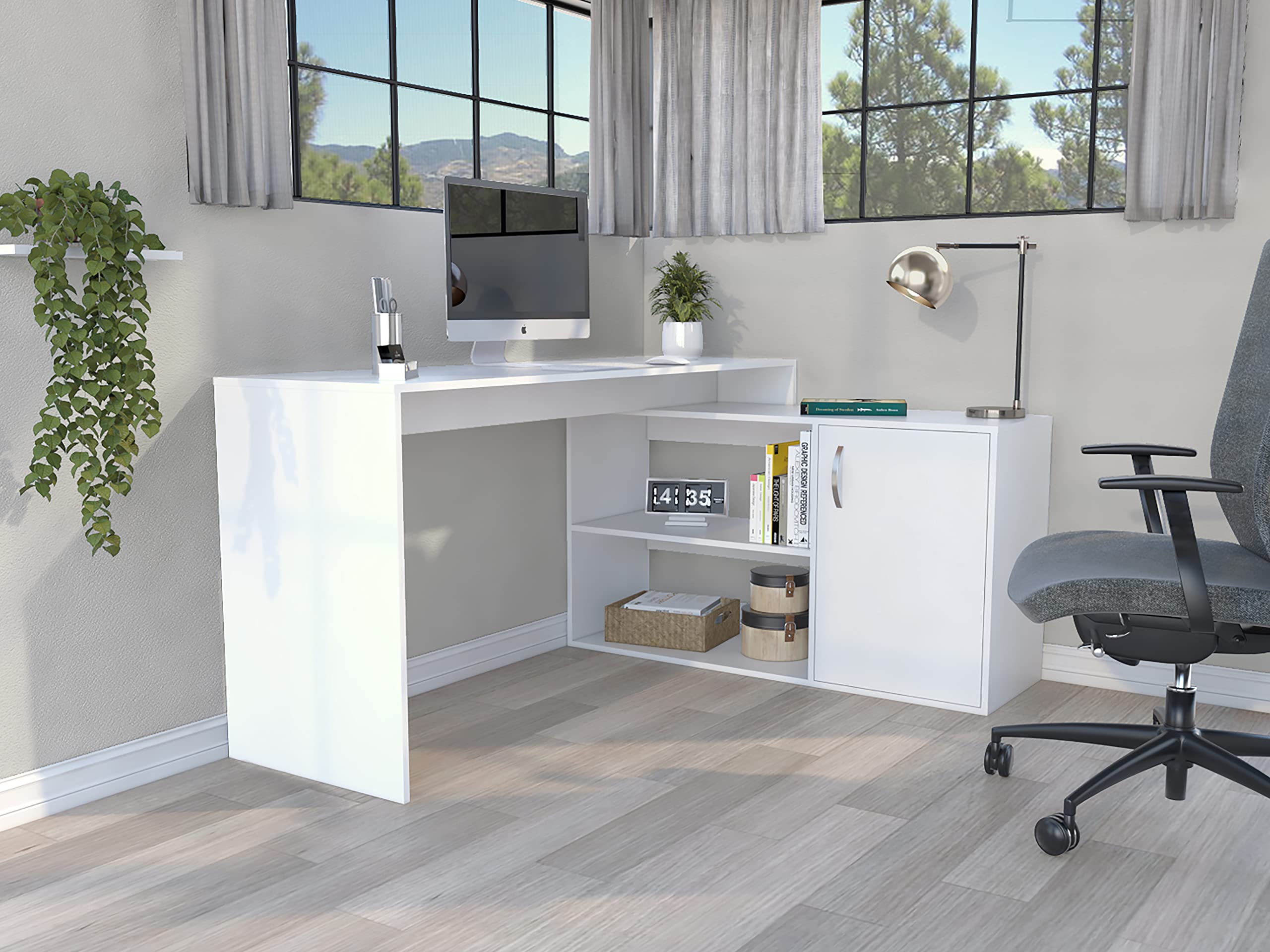 Langen-DW-00467-LWJ Desks, White