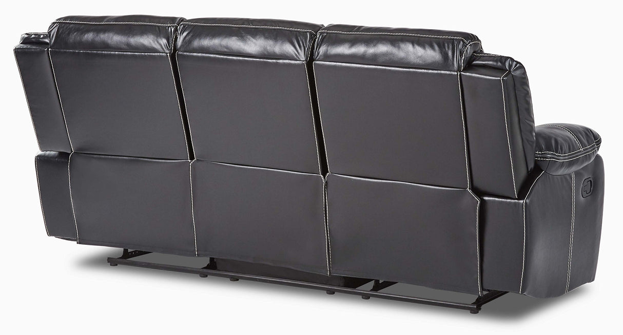 Double Reclining Sofa (Manual), Black