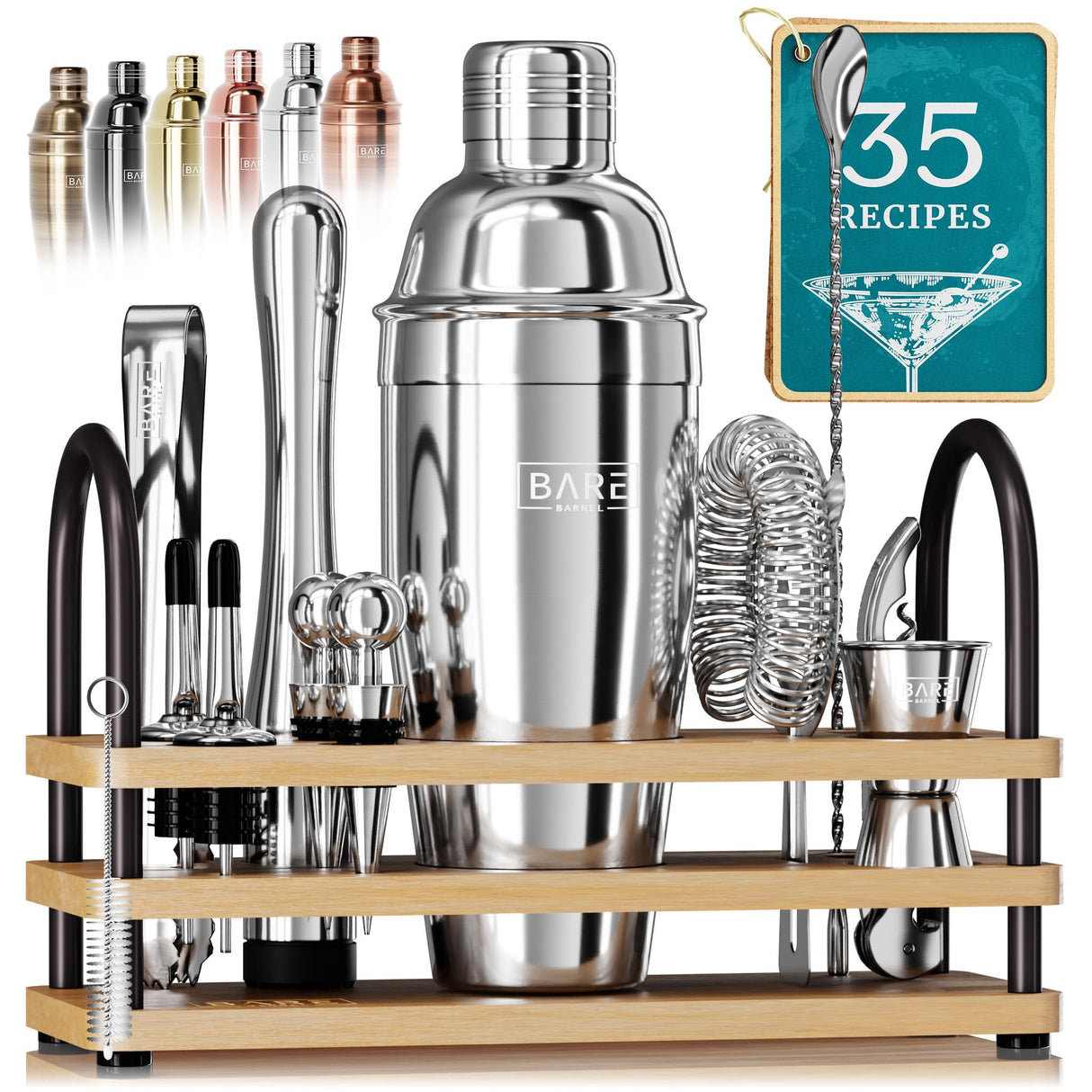 Mixology Bartender Kit Bar Set | 14-Piece Cocktail Shaker Set