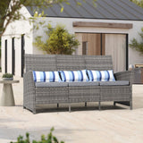 Outdoor Furniture 3 Seats Patio Couch, Outdoor Wicker Sofa