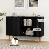 Sideboard Buffet Cabinet, 48" Modern Accent Cabinet with 4 Door