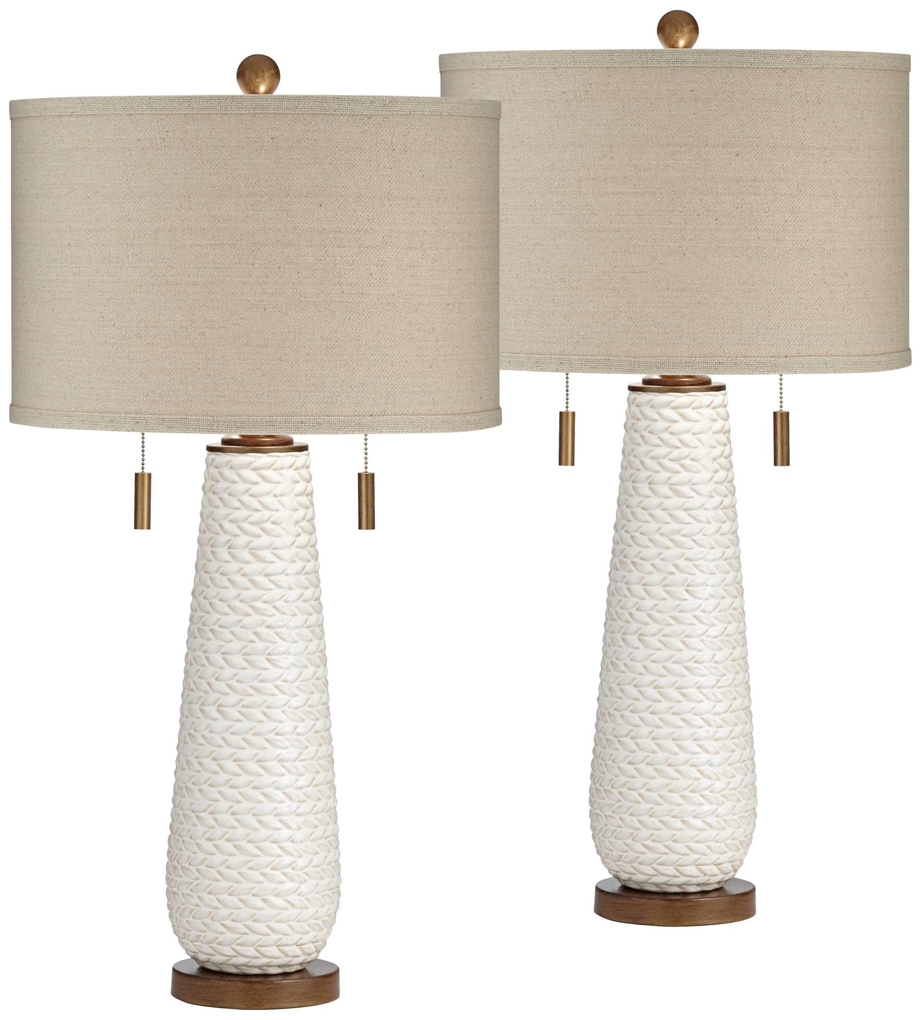 Kingston Mid Century Modern Table Lamps Set of 2