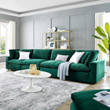 Commix Modular, Extra Large Sofa Sectional, Light Beige Fabric