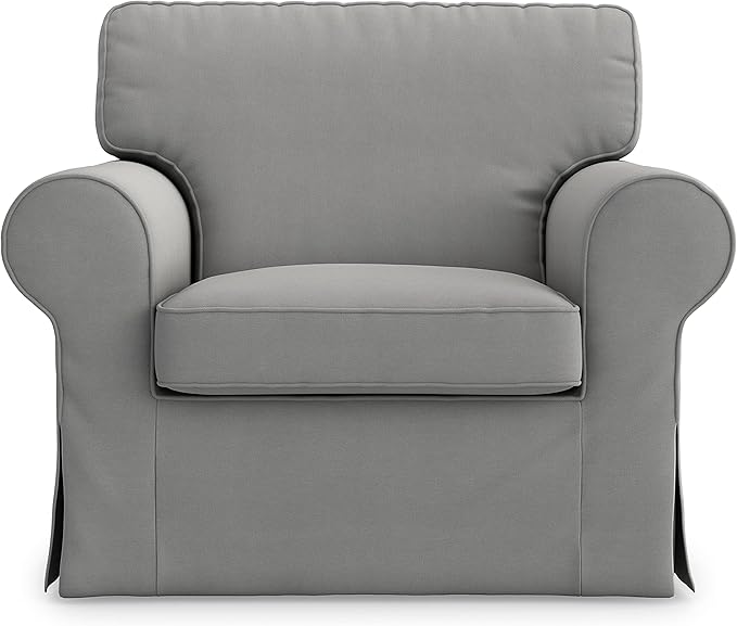 Pre Shrunk Cotton Ektorp Loveseat Sofa Cover for IKEA Two Seater Ektorp Slipcover-NOT fit Uppland Series Sofa