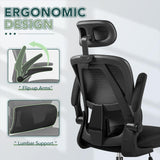 Ergonomic Office Chair, High Back with Breathable Mesh Seat,Adjustable Lumbar Support