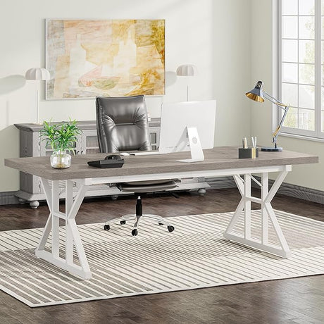 70.8-Inch Executive Desk, Large Computer Office Desk Workstation