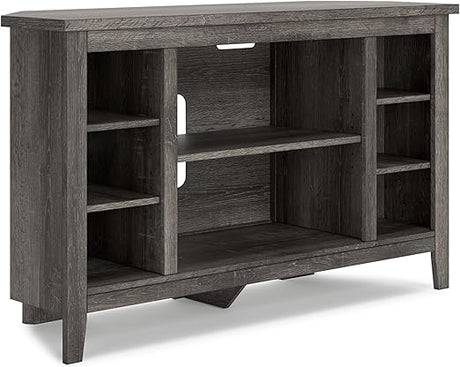 Dorrinson Modern Corner TV Stand with Fireplace Option & Fits TVs Up to 48 Inches