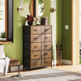 Tall Dresser for Bedroom with 10 Drawers, Chest of Drawers, Dressers Bedroom Furniture,