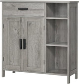Bathroom Cabinet, Floor Storage Cabinet with Doors and Shelves, Coffee Bar Cabinet
