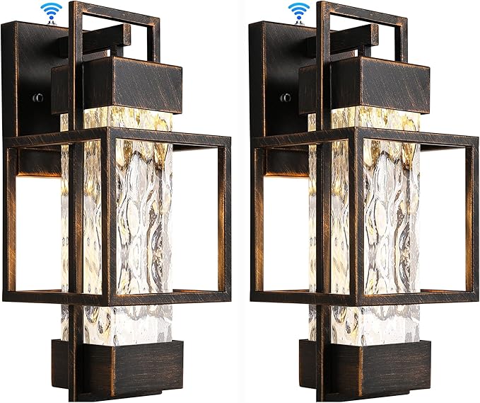 Modern Outdoor Light Fixtures Dusk to Dawn Outdoor Lighting 2 Pack