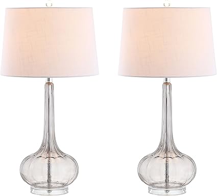 JYL1079A-SET2 Set of 2 Table Lamps Bette 28.5" Glass Teardrop LED Table