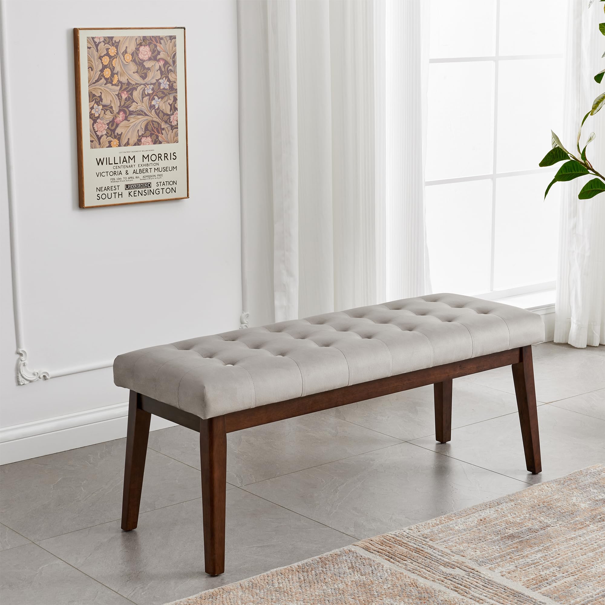 Upholstered Entryway Bench, Bedroom Bench End of Bed, Dining Bench