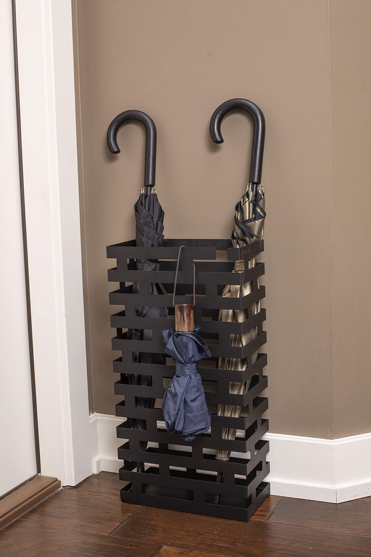 HOME Umbrella Holder Stand with Removable Water Tray - Large - Rain Collection