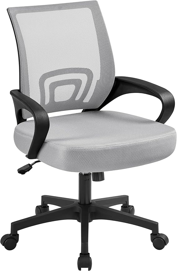 Office Chair Ergonomic Computer Chair Mid Back Adjustable Desk Chair