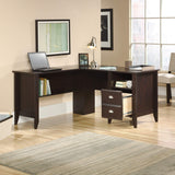 Shoal Creek L-Desk, Jamocha Wood finish
