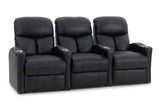 Octane Bolt XS400 Motorized Leather Home Theater Recliner Set (Row of 3)