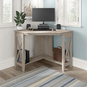 Key West Small Corner Desk in Washed Gray