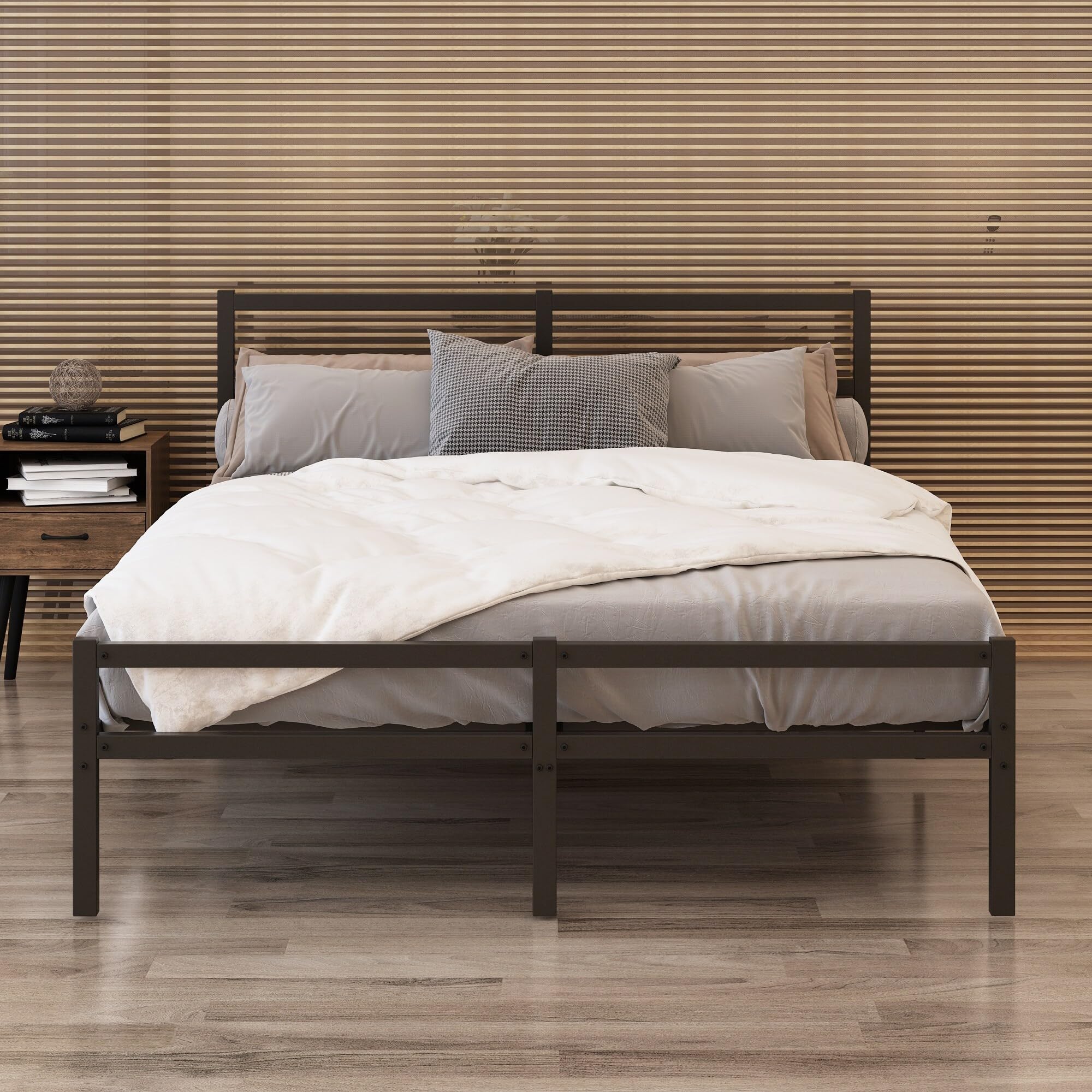 Bed Frame with Headboard Queen