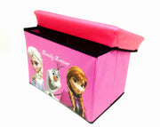 Elsa Anna & Olaf Foldable Storage Box & Stool (HOT PINK)