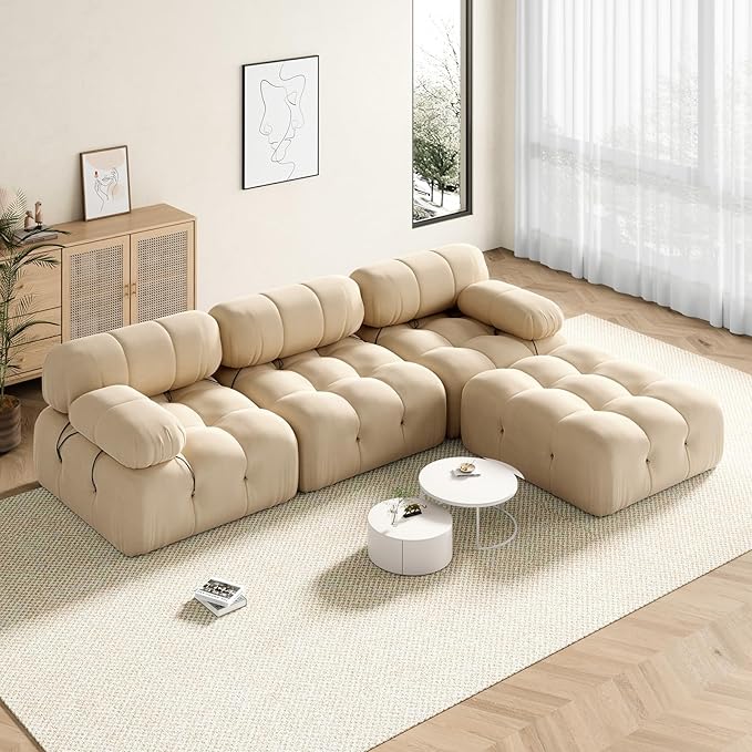 Modular Sectional Sofa Couch, Luxury Loveseat Sectional Couches for Living Room