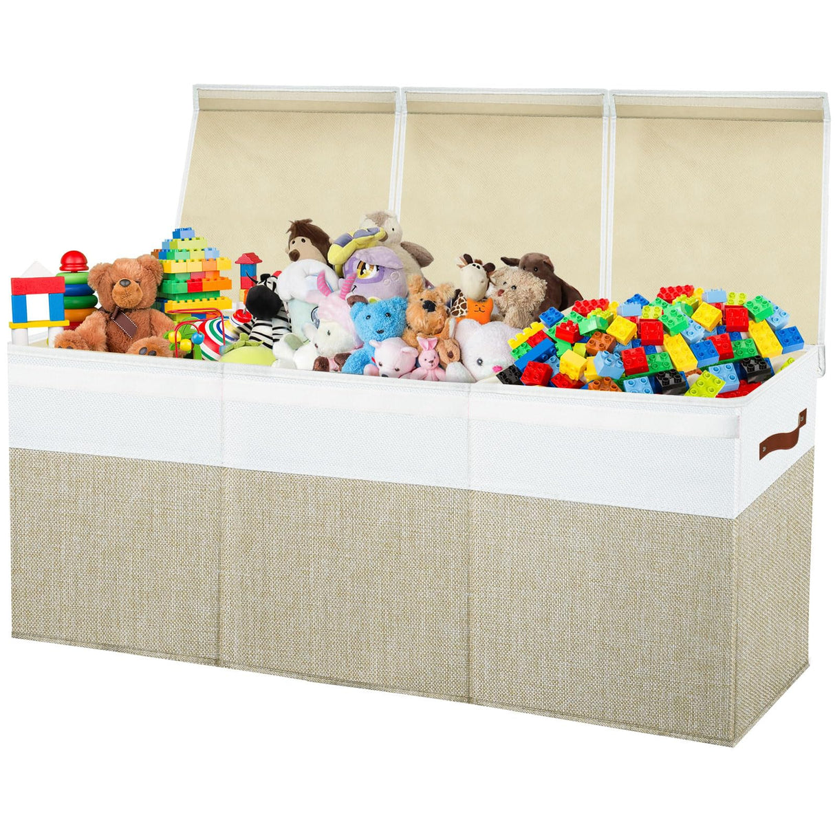 Large Toy Box Chest,Toy Storage Organizer,Storage Bins with Lids,Stuffed Animal Storage