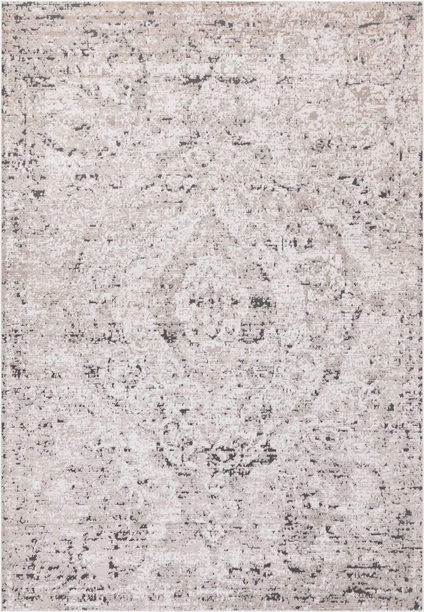 Unique Loom Portland Collection Area Rug - Astoria (6' 1" x 9' Rectangle, Beige/ Gray)