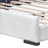 Abbey Platform Bed, White, King