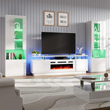 Entertainment Center with Fireplace and Bookcases