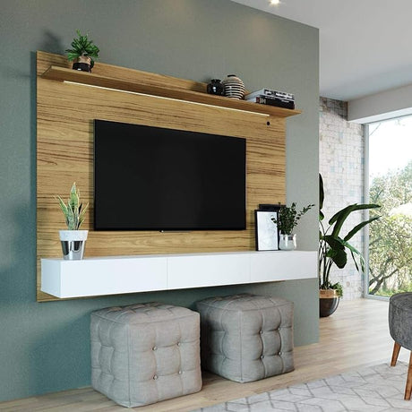 Modern Freestanding Wall Mounted Entertainment Center Floating TV Wall Panel