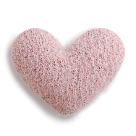 Pale Pink Soft Heart Shaped 10 x 11 inch Plush Polyester Decorative