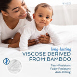 100% Viscose Derived from Bamboo Sheets Full- Cooling Luxury Bed Sheets w Deep