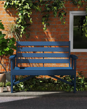 Outdoor Bench | HDPE Plastic | Garden Benches | All Weather | for Outdoors Patio Park Porch Outside Backyard