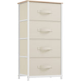 4-Drawer Fabric Dresser, Dresser for Bedroom, Living Room, Hallway, Closet, Sturdy Steel