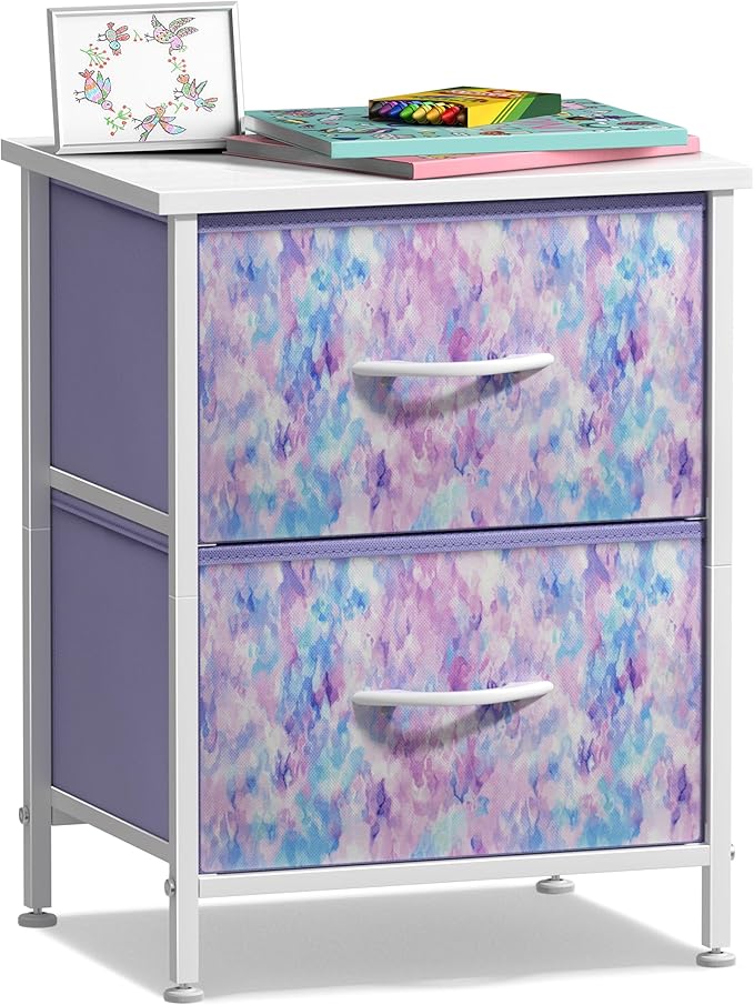 Nightstand with 2 Drawers - Kids Bedside Furniture