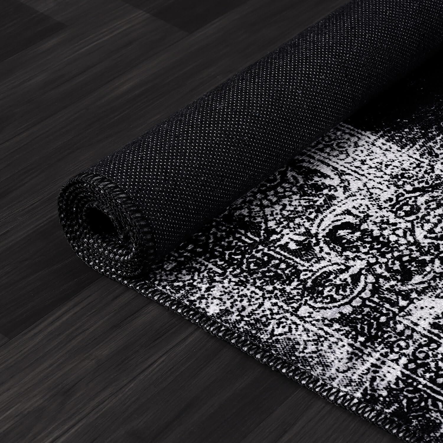 Printed Area Rugs with Ultra Thin Super Strong for Living Room Bedroom, Distressed