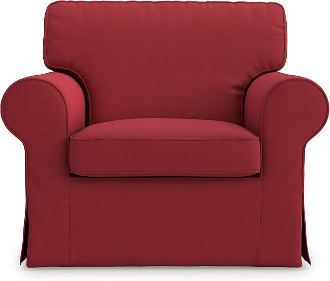 Pre Shrunk Cotton Ektorp Loveseat Sofa Cover for IKEA Two Seater Ektorp Slipcover-NOT fit Uppland Series Sofa