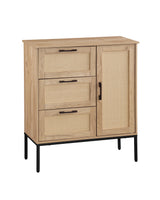 Bathroom Floor Cabinet, Freestanding Storage Cabinet with 4 Drawers and Adjustable