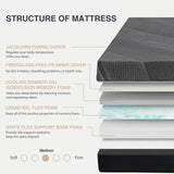 Queen Mattress 12 Inch Charcoal Memory Foam Mattress in a Box, CertiPUR-US Certified