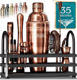 Mixology Bartender Kit Bar Set | 14-Piece Cocktail Shaker Set | Martini Barware Mixing