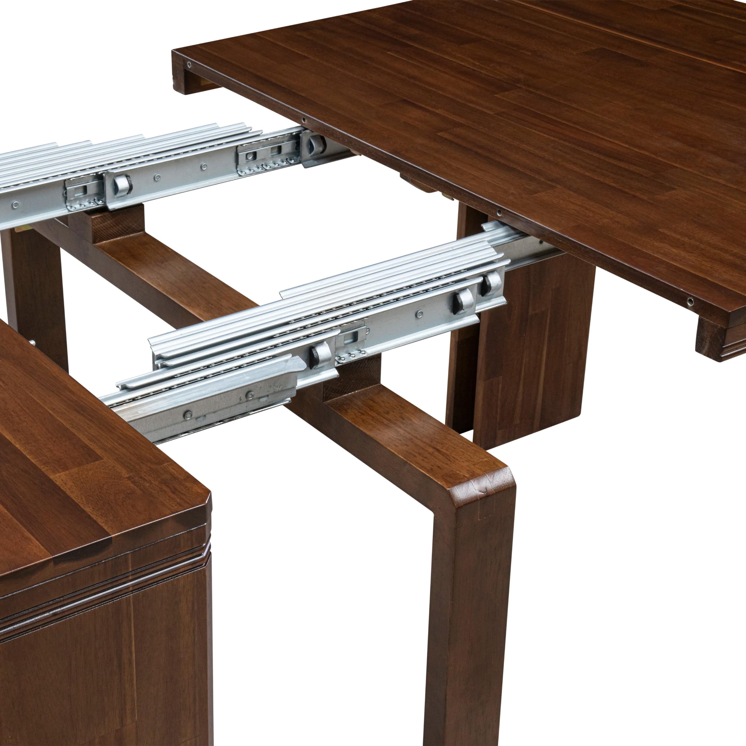 10-Piece Modern Dining Table Set with Coffee Table, Chairs & Bench