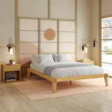 Chalipa 14” Queen Bed Frame - Solid Wood Platform Bed