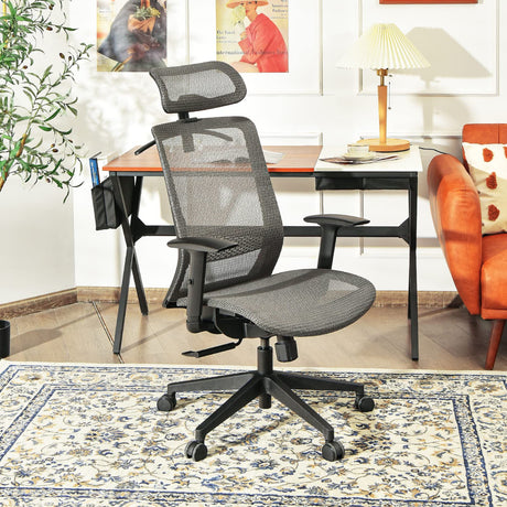 Ergonomic Mesh Office Chair - High Back Computer Desk Tilt Lock Mesh Seat