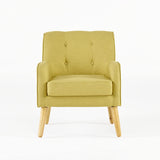 Knight Home Felicity Mid-Century Fabric Arm Chair, Wasabi