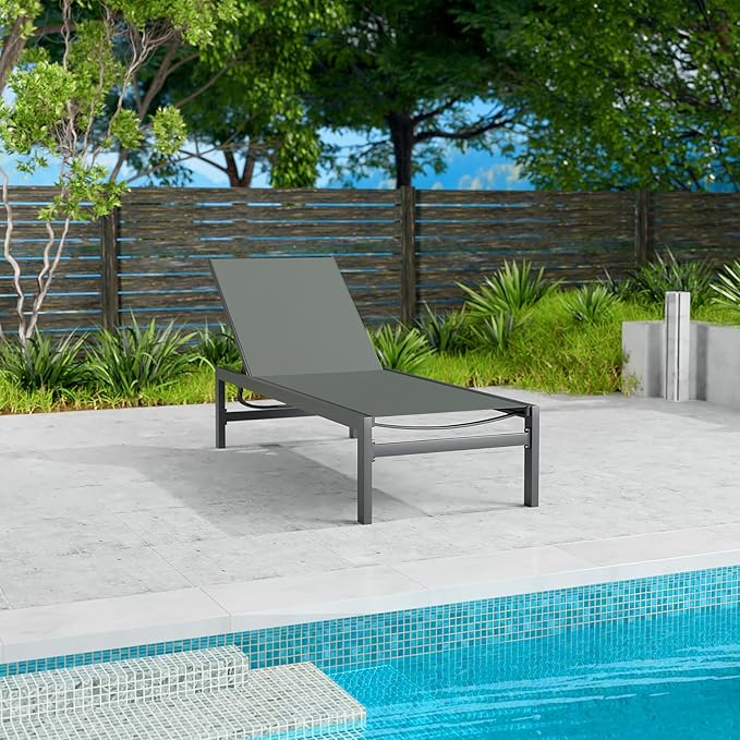 Chaise Lounge Outdoor Aluminum Outdoor Chaise Lounge Set of 2 Flat Chaise Lounge