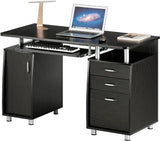 47.25" Ergonomic Computer Drawers & File Cabinet for Home Office Storage