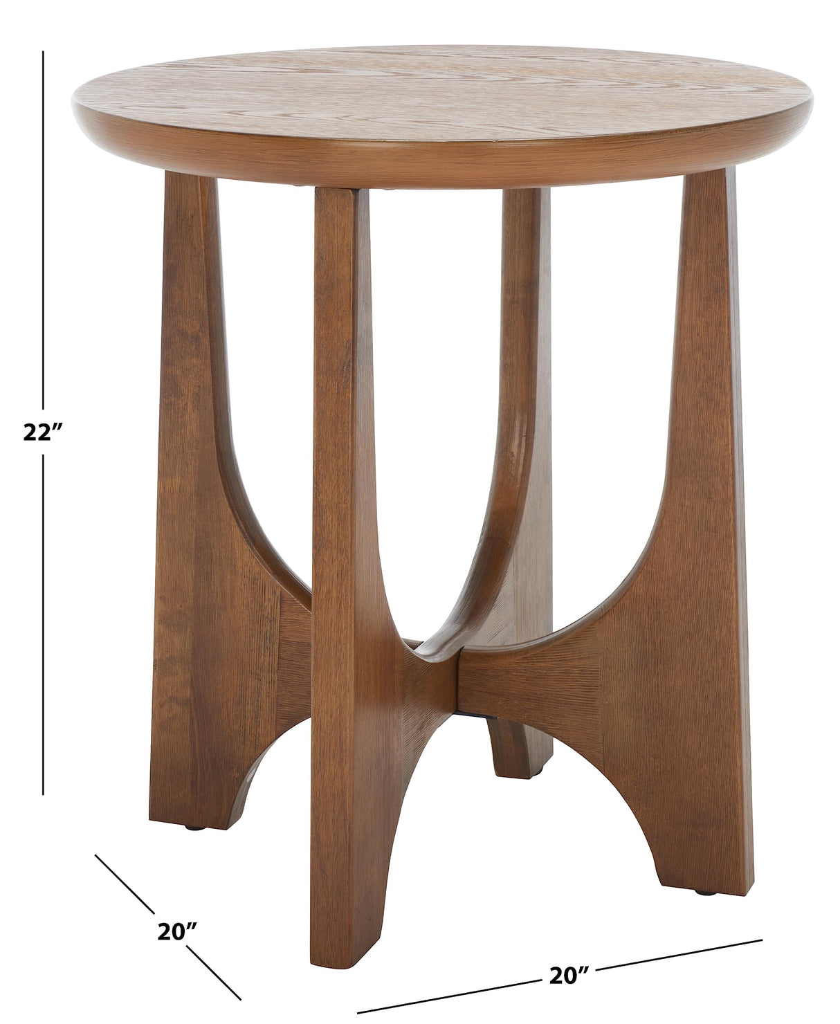 Couture Collection Sasha Medium Oak Veneer Accent Table