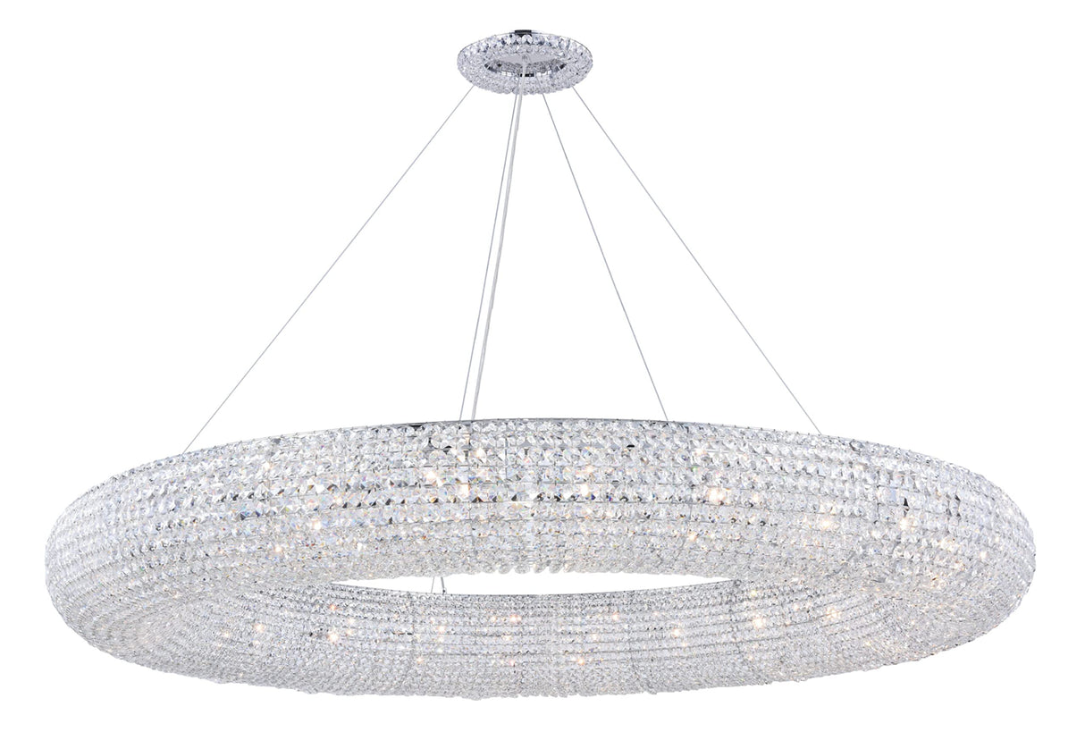 Paris 30 Light Chrome Chandelier Clear Royal Cut Crystal