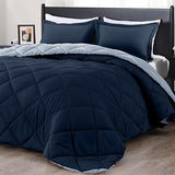 Queen Comforter Set - Blue and Sapphire Queen Comforter, Soft Bedding Comforter Sets